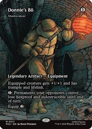 Donnie's Bo - Shadowspear (Borderless) (PZA-017)  - Teenage Mutant Ninja Turtles Eternal-Legal