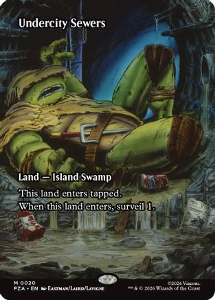Undercity Sewers (Borderless) (PZA-020)  - Teenage Mutant Ninja Turtles Eternal-Legal