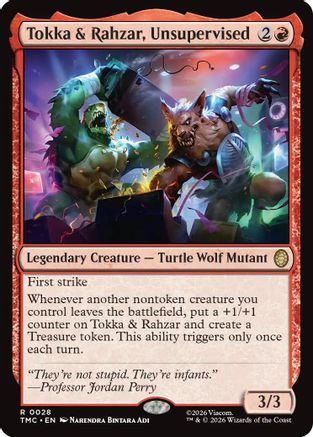 Tokka & Rahzar, Unsupervised (TMC-028)  - Commander: Teenage Mutant Ninja Turtles