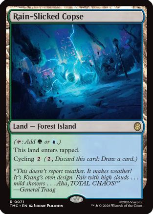 Rain-Slicked Copse (TMC-071) - Commander: Teenage Mutant Ninja Turtles