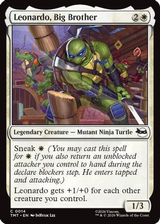 Leonardo, Big Brother (TMT-014)  Foil - Teenage Mutant Ninja Turtles