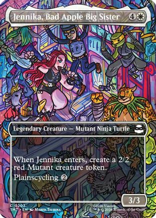 Jennika, Bad Apple Big Sister (Borderless) (TMT-203)  Foil - Teenage Mutant Ninja Turtles