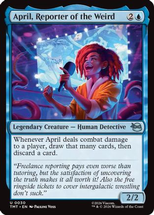 April, Reporter of the Weird (TMT-030)  Foil - Teenage Mutant Ninja Turtles