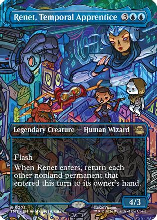 Renet, Temporal Apprentice (Borderless) (TMT-202) - Teenage Mutant Ninja Turtles Foil