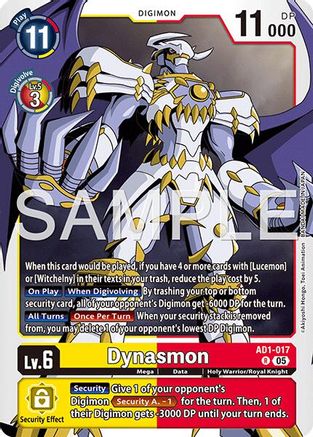 Dynasmon (AD1-017) - Advanced Booster Digimon Generation Foil