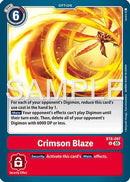 Crimson Blaze (BT8-097) - Advanced Booster Digimon Generation Foil