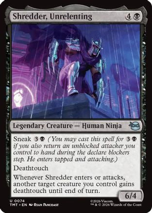 Shredder, Unrelenting (TMT-074)  Foil - Teenage Mutant Ninja Turtles