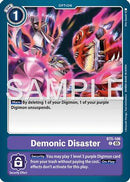 Demonic Disaster (Foil Reprint) (BT5-106) - Advanced Booster Digimon Generation Foil