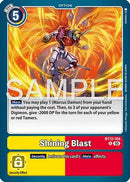Shining Blast (Reprint) (BT12-104) - Advanced Booster Digimon Generation Foil