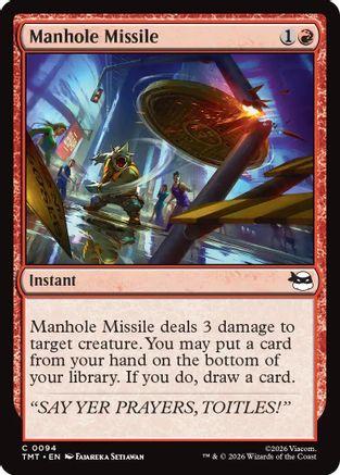 Manhole Missile (TMT-094)  - Teenage Mutant Ninja Turtles