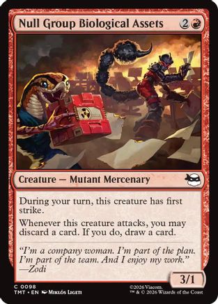 Null Group Biological Assets (TMT-098)  - Teenage Mutant Ninja Turtles