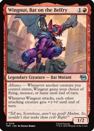 Wingnut, Bat on the Belfry (TMT-110)  Foil - Teenage Mutant Ninja Turtles