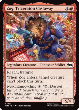 Zog, Triceraton Castaway (TMT-111)  Foil - Teenage Mutant Ninja Turtles