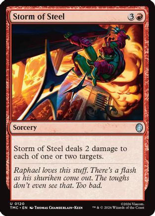 Storm of Steel (TMC-120)  - Commander: Teenage Mutant Ninja Turtles