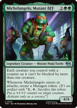 Michelangelo, Mutant BFF (TMT-120)  Foil - Teenage Mutant Ninja Turtles