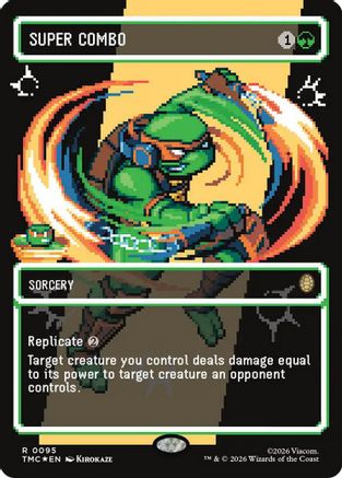 Super Combo (Borderless) (Surge Foil) (TMC-095)  Foil - Commander: Teenage Mutant Ninja Turtles