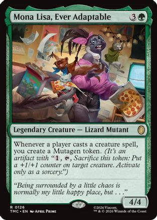 Mona Lisa, Ever Adaptable (TMC-126)  - Commander: Teenage Mutant Ninja Turtles