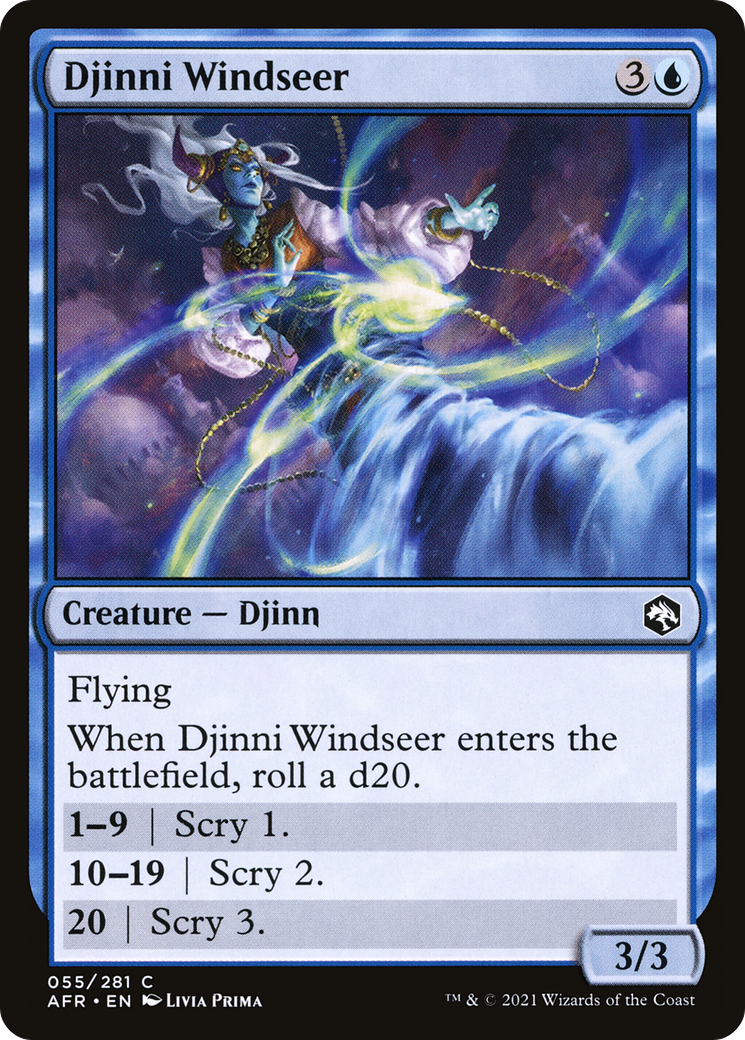 Djinni Windseer (AFR-055)  Foil - Adventures in the Forgotten Realms