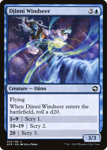 Djinni Windseer (AFR-055)  Foil - Adventures in the Forgotten Realms