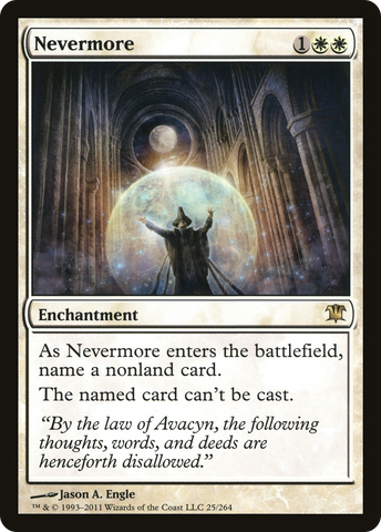 Nevermore (ISD-025)  Foil - Innistrad