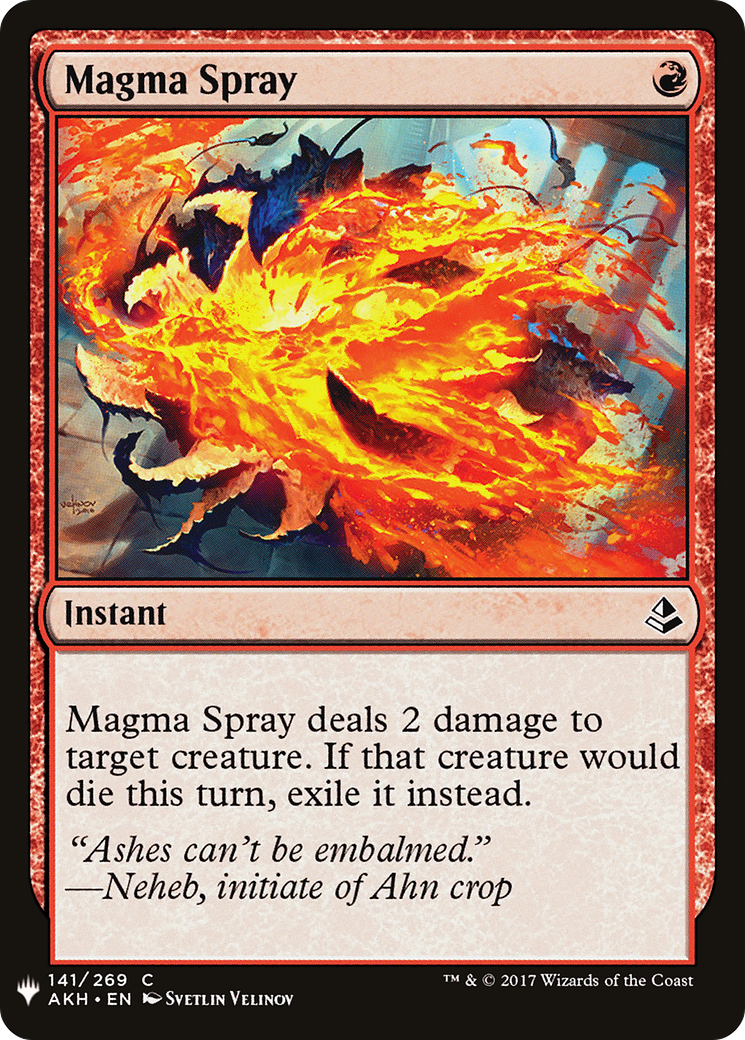 Magma Spray (LIST-141)  - The List