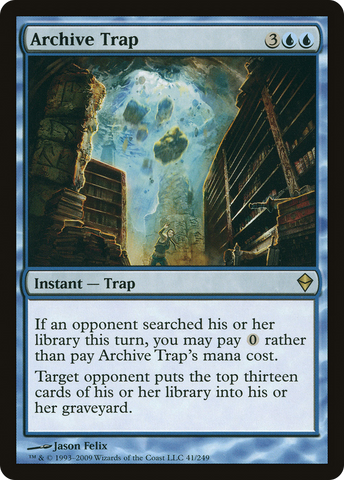 Archive Trap (ZEN-041)  Foil - Zendikar