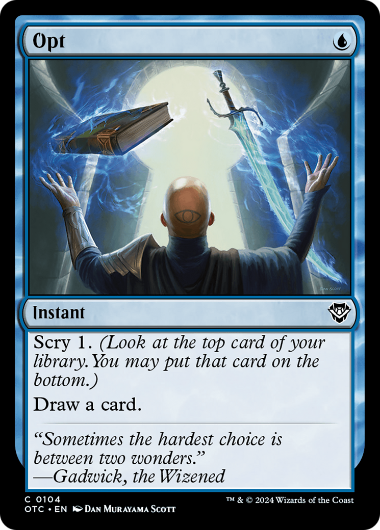 Opt (OTC-104)  - Outlaws of Thunder Junction Commander