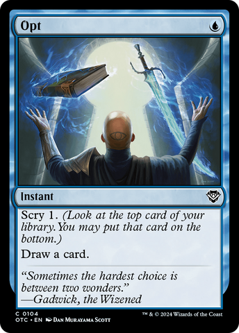 Opt (OTC-104)  - Outlaws of Thunder Junction Commander