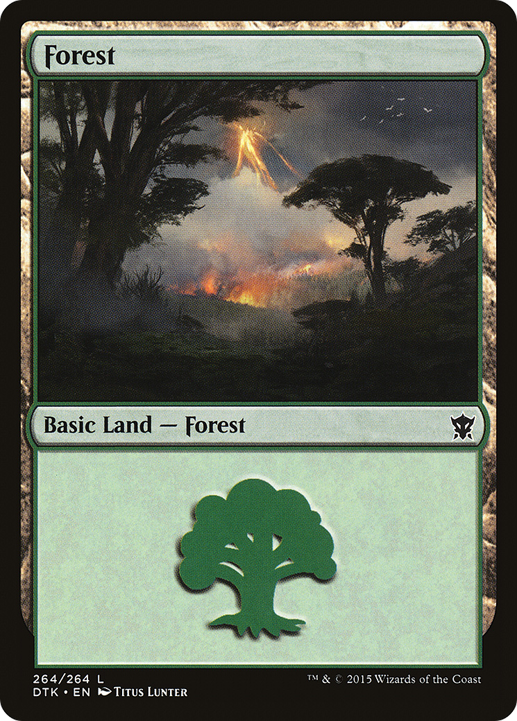 Forest (264) (DTK-264) - Dragons of Tarkir Foil