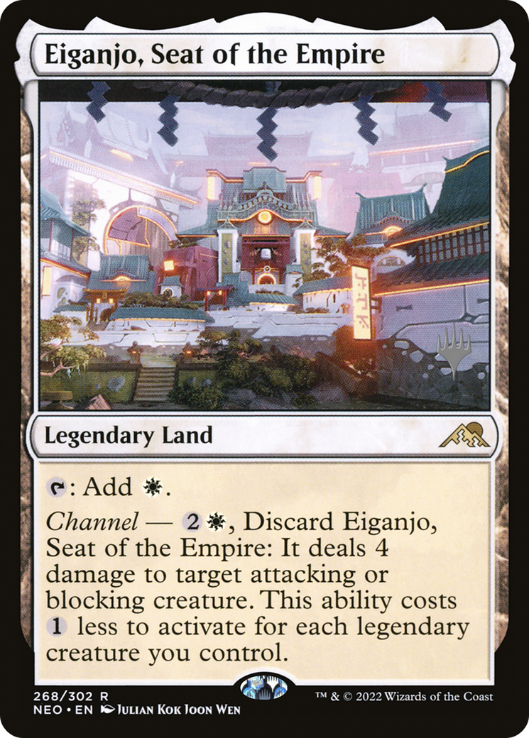 Eiganjo, Seat of the Empire (PPNEO-268P) - Kamigawa: Neon Dynasty Promos Foil