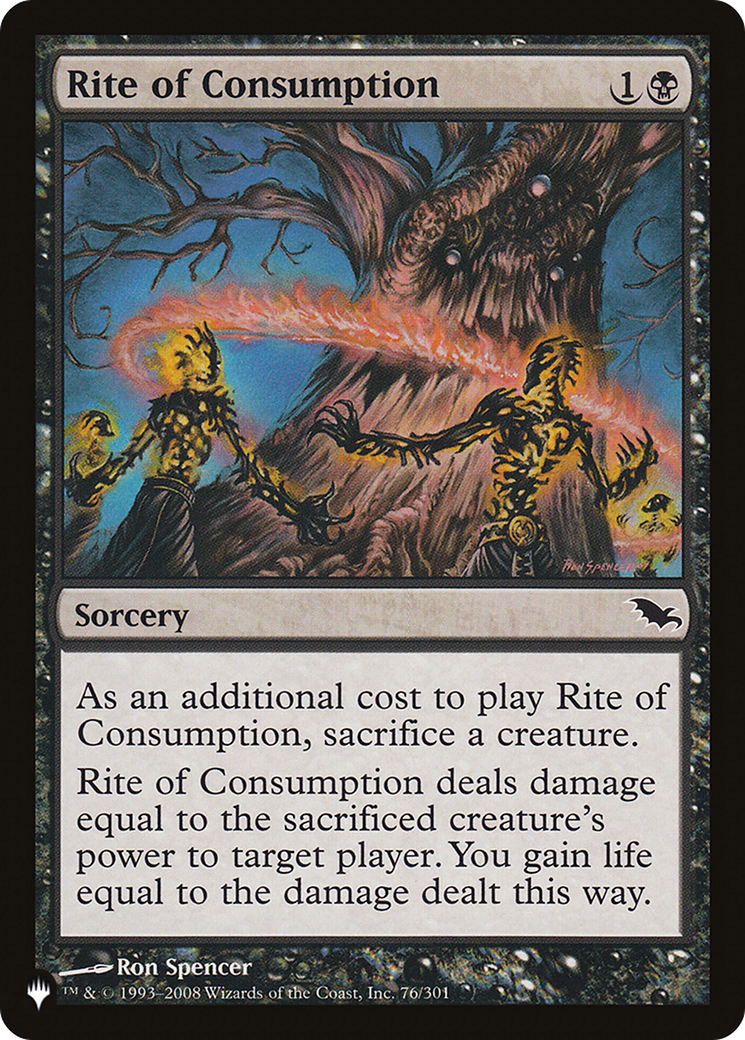 Rite of Consumption (LIST-76/301)  - The List
