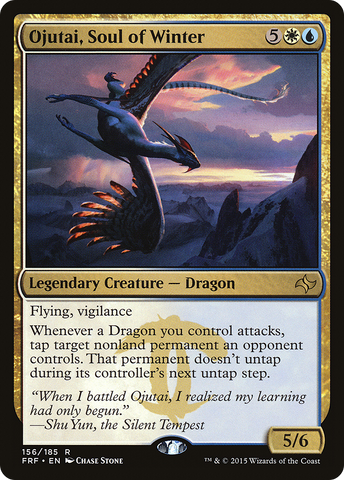 Ojutai, Soul of Winter (FRF-156)  Foil - Fate Reforged