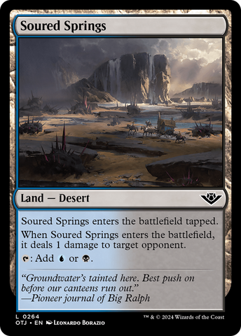 Soured Springs (OTJ-264)  - Outlaws of Thunder Junction