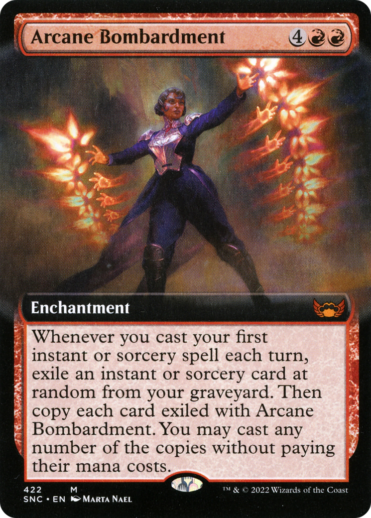 Arcane Bombardment (Extended Art) (SNC-422)  Foil - Streets of New Capenna: (Extended Art)
