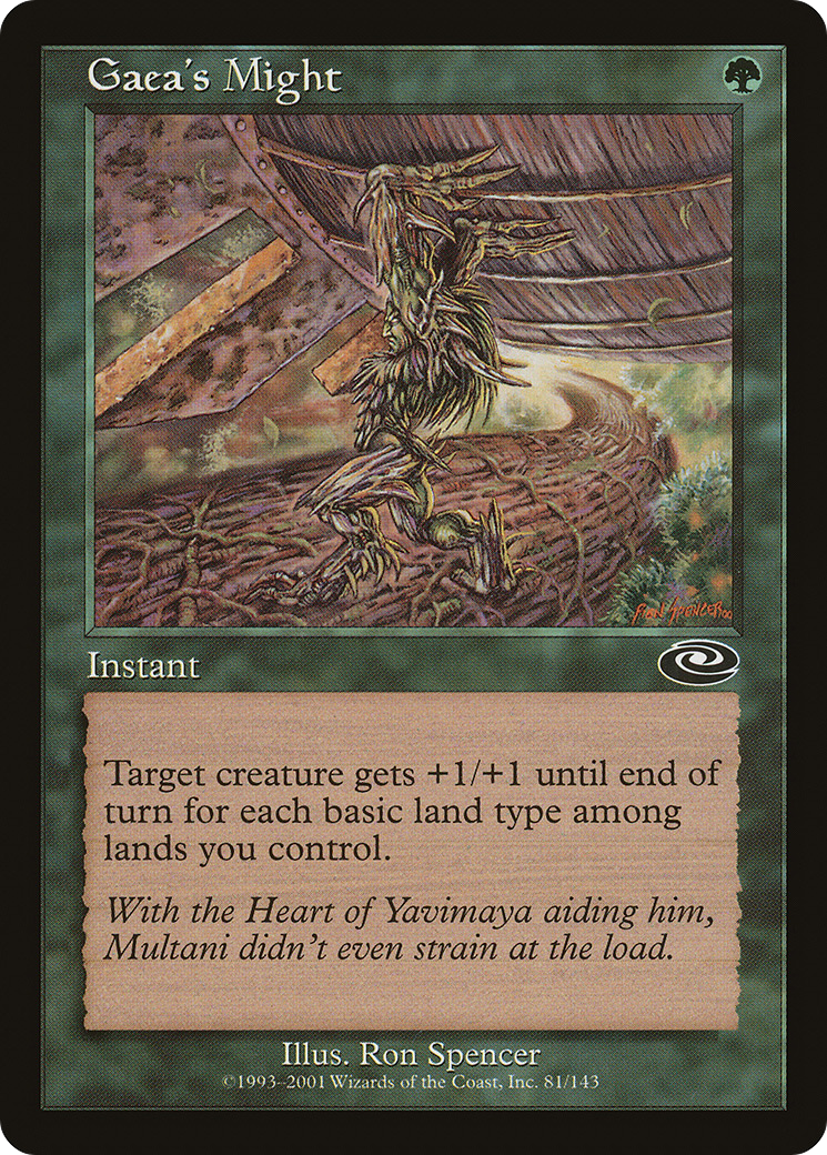Gaea's Might (PLS-081)  Foil - Planeshift