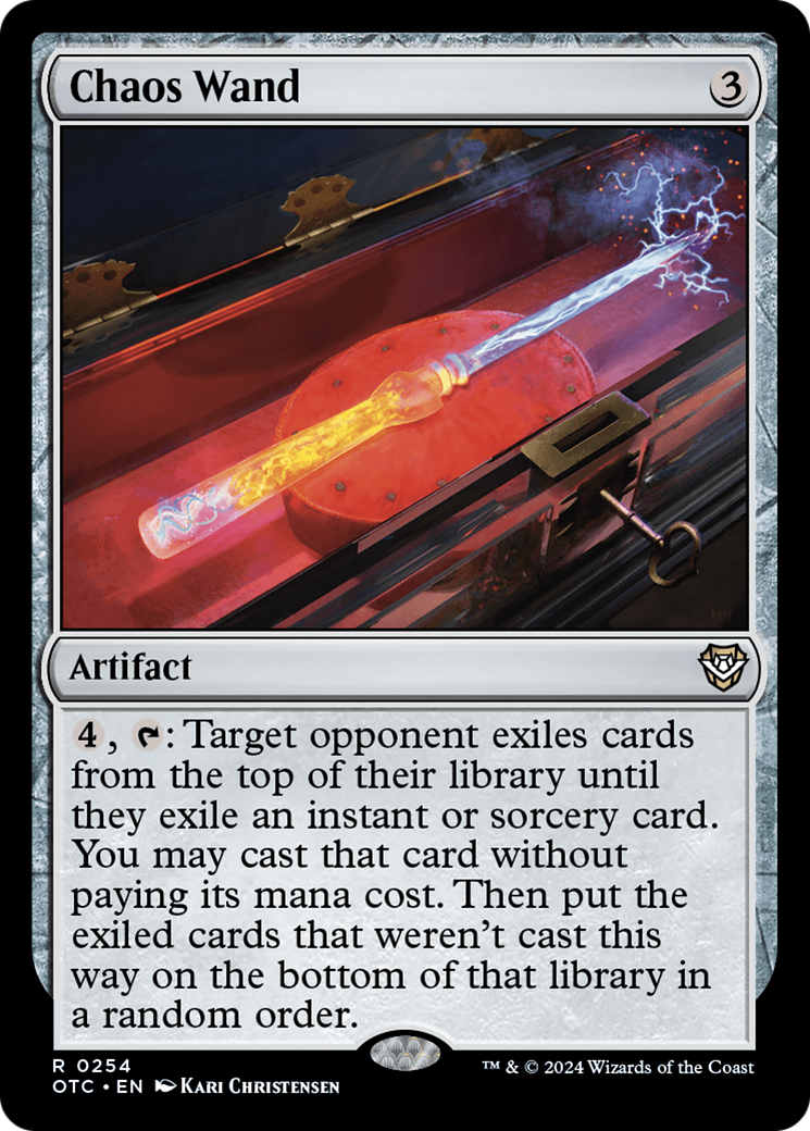 Chaos Wand (OTC-254)  - Outlaws of Thunder Junction Commander