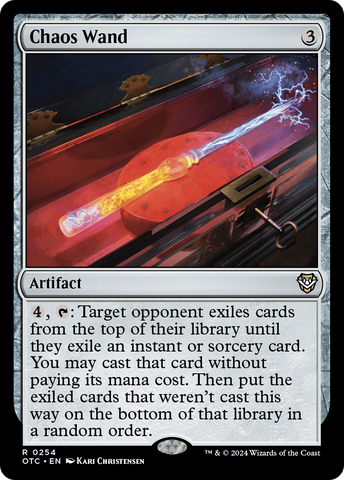 Chaos Wand (OTC-254)  - Outlaws of Thunder Junction Commander