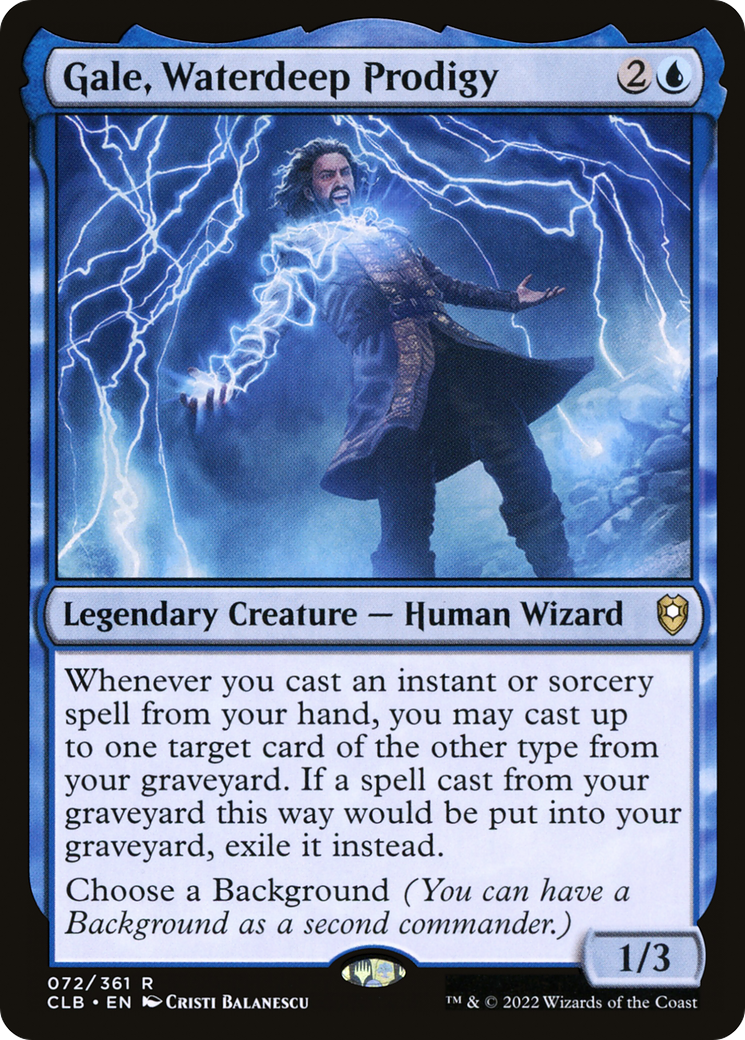 Gale, Waterdeep Prodigy (CLB-072)  - Commander Legends: Battle for Baldur's Gate