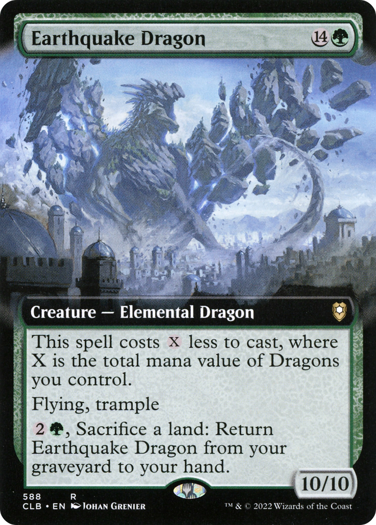 Earthquake Dragon (Extended Art) (CLB-588)  Foil - Commander Legends: Battle for Baldur's Gate: (Extended Art)
