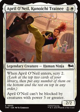 April O'Neil, Kunoichi Trainee (TMT-003) - Teenage Mutant Ninja Turtles Foil