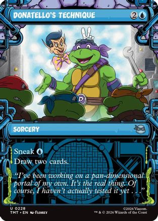 Donatello's Technique (Showcase) (TMT-228)  Foil - Teenage Mutant Ninja Turtles