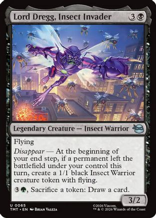 Lord Dregg, Insect Invader (TMT-065)  Foil - Teenage Mutant Ninja Turtles