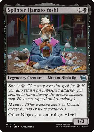 Splinter, Hamato Yoshi (TMT-079)  Foil - Teenage Mutant Ninja Turtles