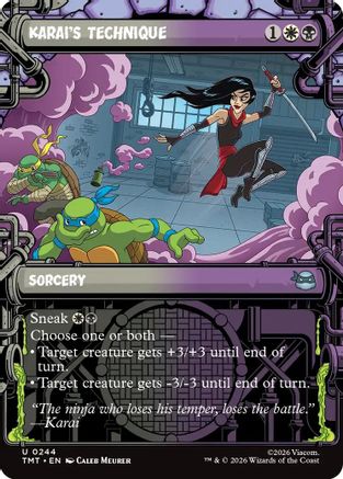 Karai's Technique (Showcase) (TMT-244)  - Teenage Mutant Ninja Turtles