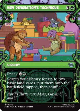 New Generation's Technique (Showcase) (TMT-240)  Foil - Teenage Mutant Ninja Turtles