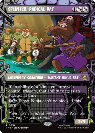 Splinter, Radical Rat (Showcase) (TMT-251)  - Teenage Mutant Ninja Turtles