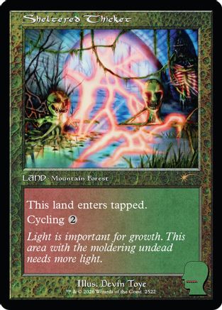 Sheltered Thicket (SLD-2522)  - Secret Lair Drop Series