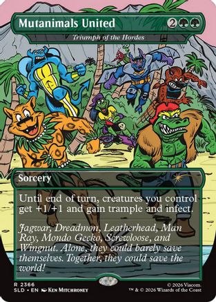 Mutanimals United - Triumph of the Hordes (SLD-2366)  Foil - Secret Lair Drop Series