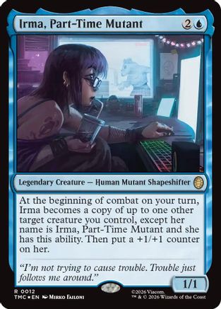 Irma, Part-Time Mutant (Surge Foil) (TMC-012)  Foil - Commander: Teenage Mutant Ninja Turtles