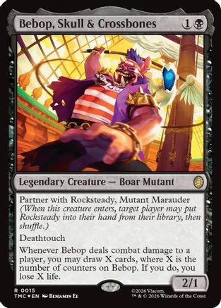 Bebop, Skull & Crossbones (Surge Foil) (TMC-015)  Foil - Commander: Teenage Mutant Ninja Turtles